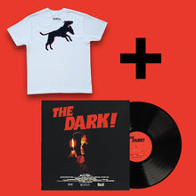 Load image into Gallery viewer, THE DARK! Deluxe Vinyl + Roma Tee Bundle
